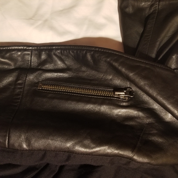 TY-LR Men's Leather Jacket Black - Picture 7 of 10